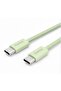 Hama Fabric Charging Cable, USB-C - USB-C, 1 M, Nylon, Green - 2