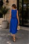 Women's Aerobin Fabric Skirt with Button Detail, Midi Length, Two-Piece Set - 2