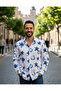 Men's Long Sleeve Cotton Modal Fabric Patterned Modern Fit Shirt