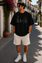 Izmir Printed Crew Neck Casual Unisex Oversize T-Shirt - Cotton Casual T-Shirt