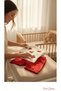 Baby Girl Cherry Patterned Ruffle Sleeve T-Shirt Shorts 2-Piece Set Cotton Summer Casual Red White 6-15 Months - 3
