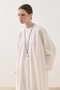 Slit Long Blouse White - 3