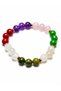 Aries Zodiac Natural Stone Bracelet 8 mm Sphere Cut |   Amethyst, Pink Quartz, Jasper, Aventurine, Malachite, Moonstone, Zodiac Bracelet - 2