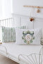 2 Pillow Case (35X45) Green Royal Series - Letter S - 3
