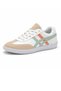 Women's Daily Sports Shoes Lace-Up Comfortable Sole Casual Sneaker - Beige/White Mint Orange Detailed - 3