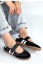 Menja Premium Black Velcro Comfortable Sports Ballerinas - 2