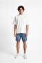Men's Boyfriend Distressed Jean Shorts Blue - 5