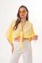 Women's Muslin Fabric Tied Bolero