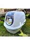 Smart Cat Litter Tray Box for Cat and Kittens 54 cm (Warm Grey), 1 Count, Large - 2