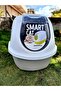 Smart Cat Litter Tray Box for Cat and Kittens 54 cm (Warm Grey), 1 Count, Large - 4