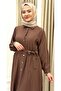 Giyık Is a Hijab-Style Full-Length Buttoned Outerwear Made of Strawberry Fabric. - 5