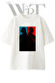 Daft Punk Design Printed Unisex White Oversize T-Shirt