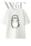 Cat Kopekbaligi Design Printed Unisex White Oversize T-Shirt