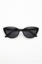 Savena Cat Eye Black Uv400 Sunglasses Women Vintage Stylish Thick Frame 54 Echartisan - 3