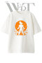 Goku Super Saiyan Design Printed Unisex White Oversize T-Shirt