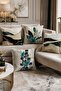 Marble Flowers Patterned 4-Piece Throw Pillow Cover Set - 2