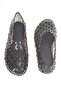 Ducie London Transparent Black Pointed Toe Ballet Flats