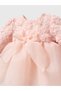 Special Production Baby Girl 3-Piece Dress Set with Tulle Embossed Floral Detail - 2