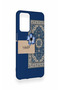 Oppo A16 Compatible Blue Ethnic Carpet Pattern Silicone Case - 3