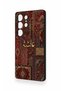 Samsung S25 Ultra Compatible Vintage Carpet Patterned Silicone Case - 3
