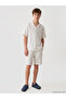 Lcw Kids Blue Elastic Waist Boys Bermuda Shorts