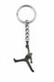 316L Stainless Steel Metal Keychain with Basketball Player Figure - Key Accessory - 3