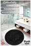 Cotton Woven Water Absorbent Bath Mat, Bathroom Rug Royal 120 X 120 cm - 3