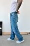بنطلون فضفاض للغاية بلون أزرق ناعم متدرج - 2