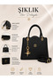 Women's Black Stylish Shoulder and Hand Bag with Special Box for Gift - 2