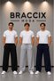 Men's Sweatpants Set of 3 Black Gray Navy Blue Comfort Fit Anti-Sweat