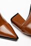 Erva Kemil Color Pointed Toe Heeled Women's Boots Shoes - 2