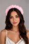 Powder Pink Feather Party Crown Colorful 3-Function Light-Up Crown