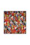 Cubik Caz Pattern Silk Handkerchief Scarf Dg9782-Orj