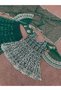 Zinc Net Top Palazzo & Dupatta - HRT5162 | Zinc -Size:M-38-Inches - 4