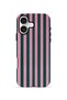 iPhone 16 Plus Vorian Double Layer Case Pink Navy Cabana