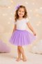 Lilac Purple Girls' Tutu Skirt – Lined with Elastic Waistband, April 23 Performance and Ballet Tulle Skirt
