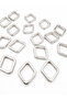 28 mm Baklava Metal Color Frame Beads 25 Pack – Macrame and Jewelry Making Tool - 3