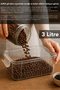 2-Pack 3 Liter Multi-Purpose Organizer - Elora Lockable Lid Food Container Kitchen Organizer Beige - 4