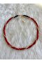 Crystal Stone Gold Color Twisted Chain Double Necklace - 3