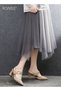 Fashion Women Office Lady Sandals Summer Pointed Toe Chunky Heel Shoes with Comfortable Footbed, Sty - 6