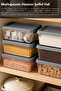 6-Piece 3 Liter Multi-Purpose Organizer - Elora Lockable Lid Food Container Kitchen Organizer Gray - 2