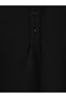 Lcwaikiki Classic Black Henley Collar Textured Men's T-Shirt - 6