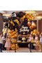 60 Pieces Black and Gold Birthday Balloon Garland Arch Kit, with Happy Birthday Backdrop, Bow Foil Balloon, Confetti Balloons for Birthday, Graduation, Prom, Retirement, Wedding, New Year - 2