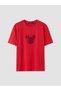 Vizyon New Season Red Printed 100% Cotton Women's T-Shirt - 5