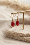Crystal Drop Stone Steel Earrings