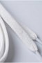 White Color Flat Knitted Shoelaces Compatible with Sports Sneakers - 3