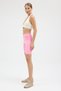 Women's High Waist Gathering Pocket Shorts Sports Leggings - 7