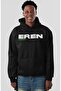 Attack on Titan Eren Yeager Tatakae Anime Back Printed Unisex Oversize Combed Cotton Hoodie - 4