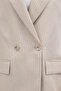 Kruvaze Closed-Front Thin Striped Modern Fit Linen Jacket # Ck26010 - 5