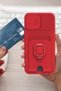 Concepta Newface Redmi Note 13 Pro 5g Case Zuma Silicone with Business Card Holder and Ring (34423) - Red - 2